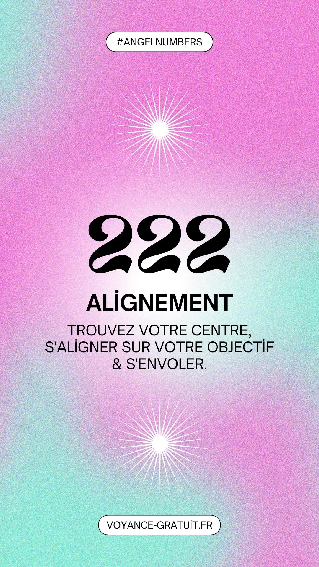 222 chiffre d'alignement
