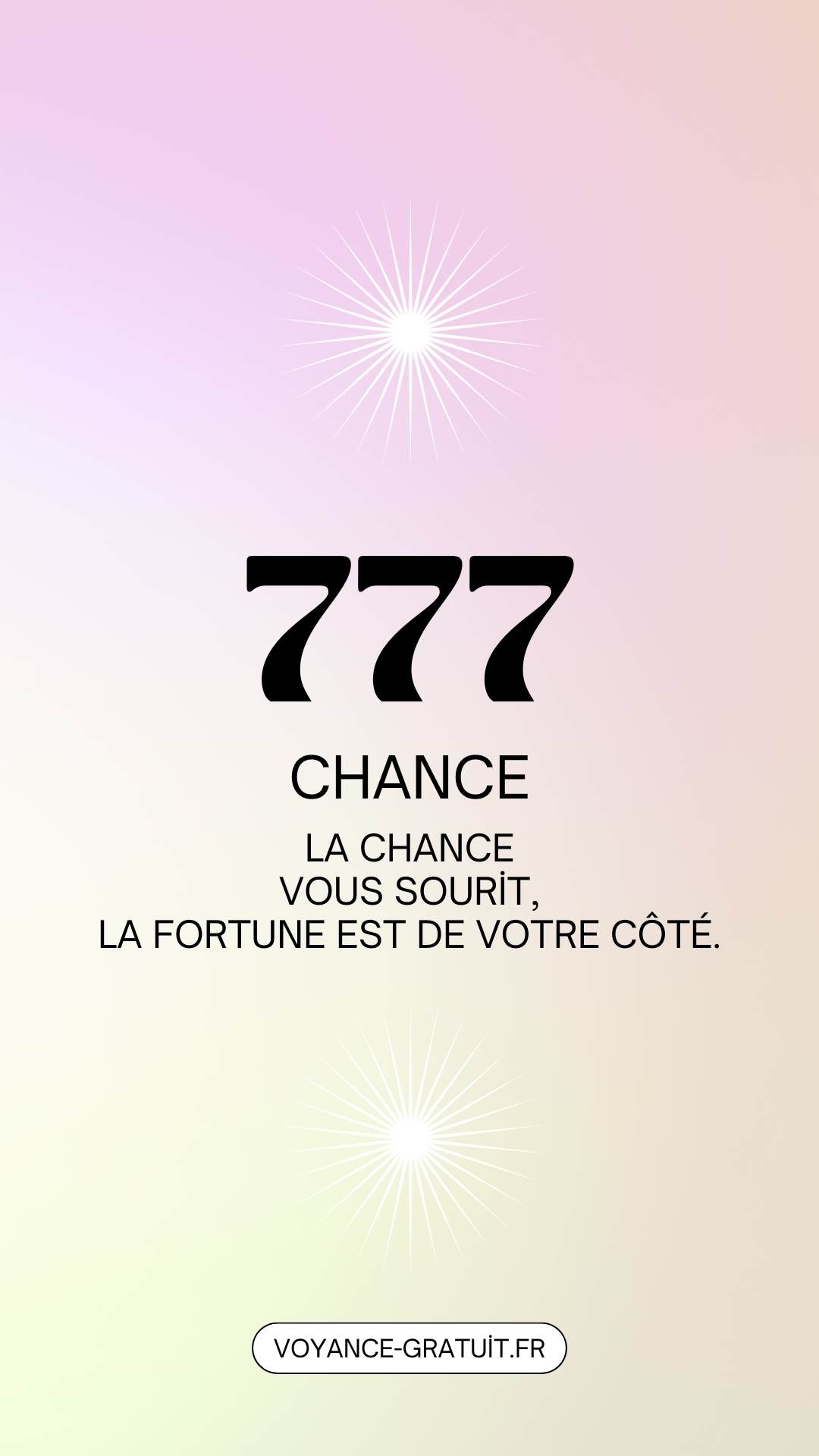 Chiffre 777 chiffre de chance